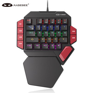MageGee 战斧 单手机械键盘 左手游戏键盘 电竞台式笔记本电脑有