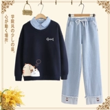 Весенняя толстовка для школьников, комплект, куртка, подходит для подростков, оверсайз