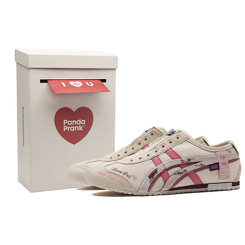 熊猫恶作剧Onitsuka Tiger七夕限定苦桃男女百搭低帮一脚蹬懒人鞋图片