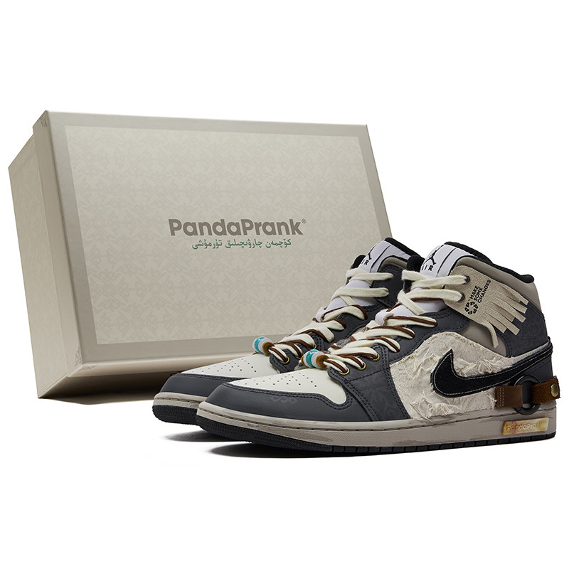 熊猫恶作剧Air Jordan 1 Mid山影漫步驰骋中帮户外休闲复古篮球鞋,运动鞋new,运动休闲鞋,淘宝优惠券,粉丝福利购,淘宝优惠卷