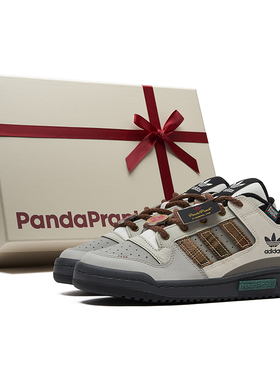 熊猫恶作剧adidas originals FORUM冬梦奇缘雪木屋复古低帮板鞋潮