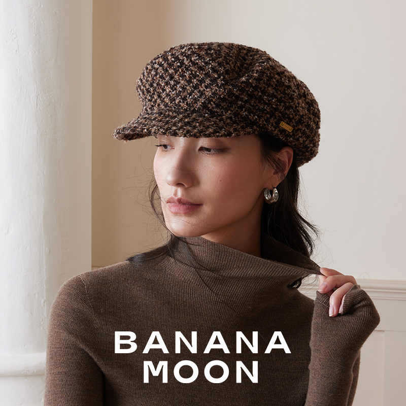 报童帽Bananamoon千鸟格