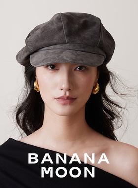 时髦利落巴恩风_强推独定翻毛复古文艺猪豚真皮报童帽秋冬八角帽