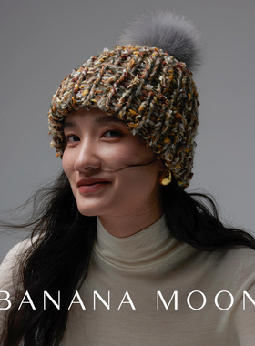 手作秋冬御寒造型  法式圣诞色手编gao端粗针厚款保暖针织毛线帽