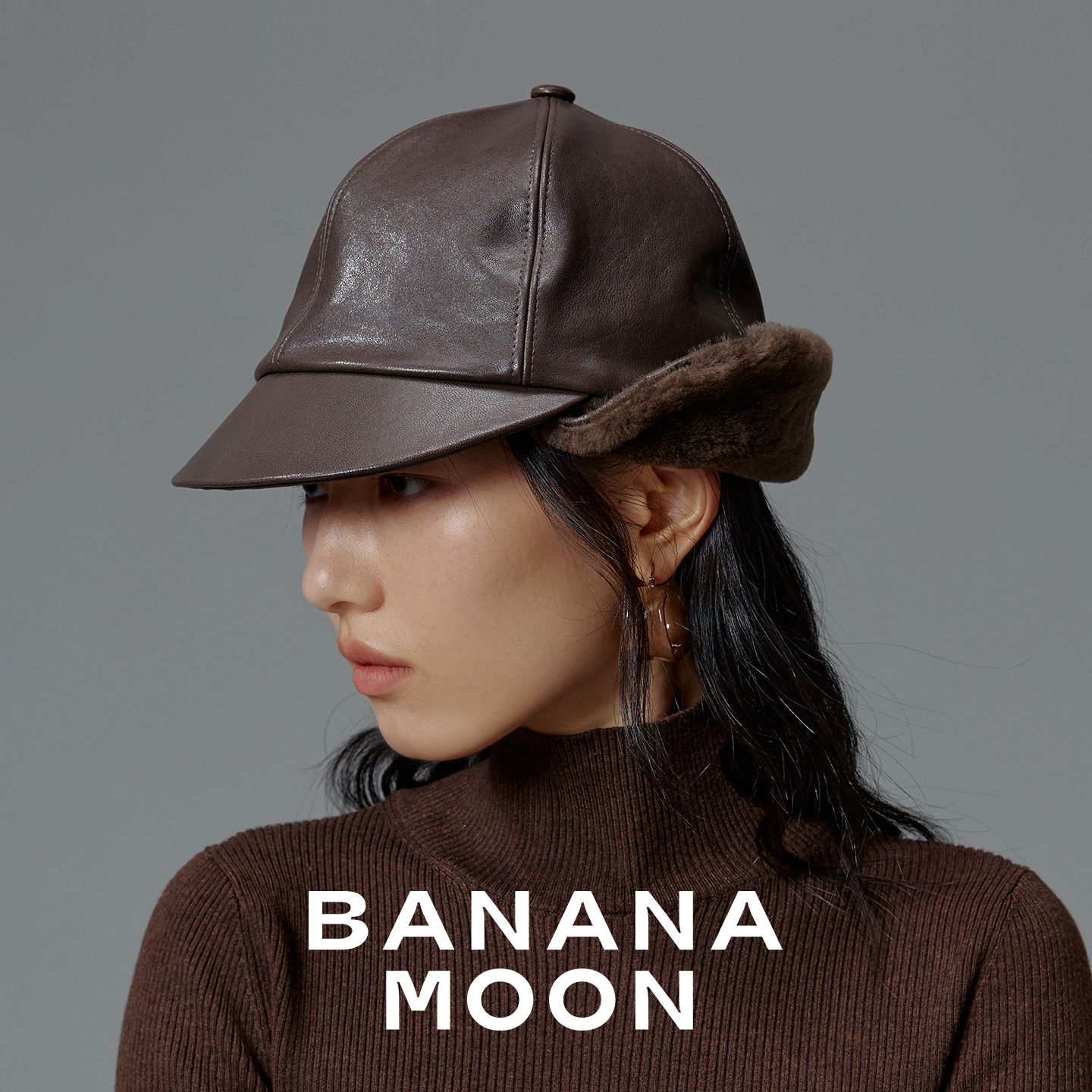 60年代VTG_英国进口油蜡羊皮_年代感做旧复古护耳保暖鸭舌帽