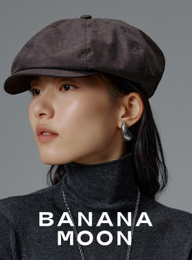 90S复古ROW风大帽兜廓形_后松紧异形英伦鸭舌帽_微纸感精纺画家帽