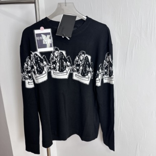 ERD忧郁的富二代朋克鼓王同款扶椅学者男孩提花毛衣美式潮牌男女