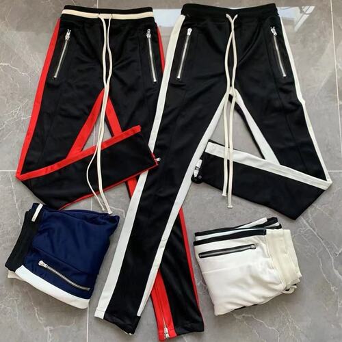 启雾出品og校裤第五季5th高街主线比伯同款堆积感拼接长裤男女款