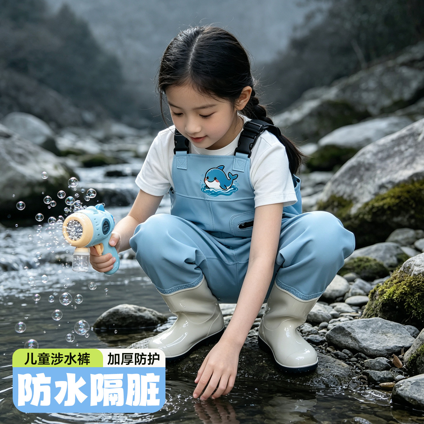 ⭕连体水裤幼儿园防滑赶海溯溪图片