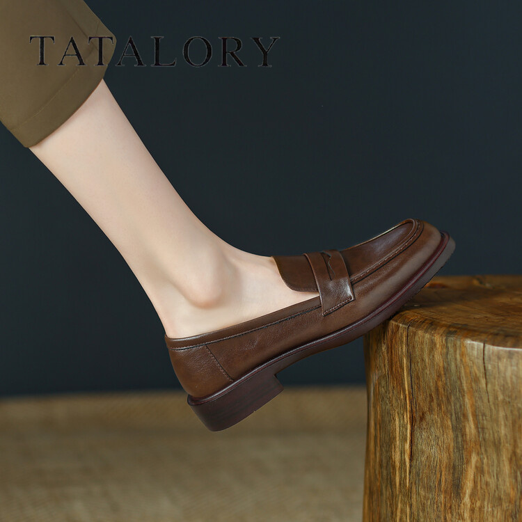TATALORY女鞋单鞋小皮鞋女