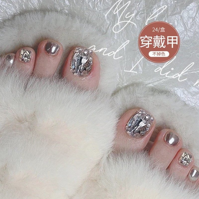 穿戴脚趾甲081夏天穿戴甲脚指甲贴片新款显白脚趾甲美甲贴片成品,彩妆/香水/美妆工具,美甲工具,淘宝优惠券,粉丝福利购,淘宝优惠卷