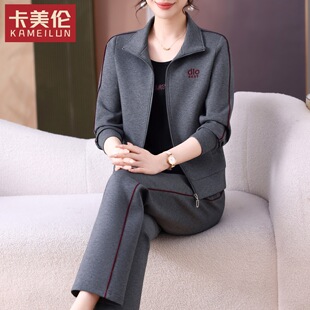女士休闲运动服套装女2026新款气质超火穿搭一整套棉春装