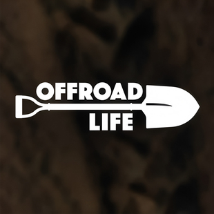 OFFROAD LIFE 越野生活铲子个性创意车贴划痕遮挡电动摩托车贴纸