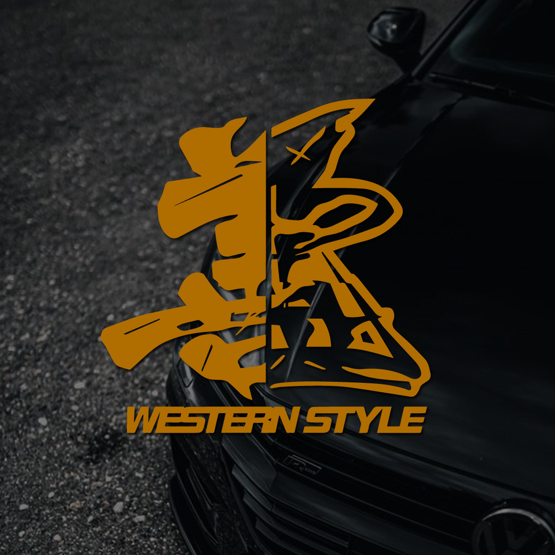 爆款善与恶网红汽车贴纸创意个性改装车挡风玻璃三角窗电动摩托车