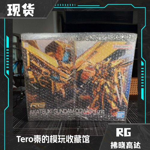 万代高达RG 41拂晓 大鹫装备SEED DESTINY可动拼装高达模型带支架