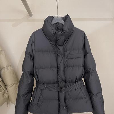 系带一手聚酯外套时装立领