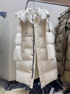 欧货2023冬季新款韩版时尚大码休闲宽松加厚连帽长款羽绒服女过膝