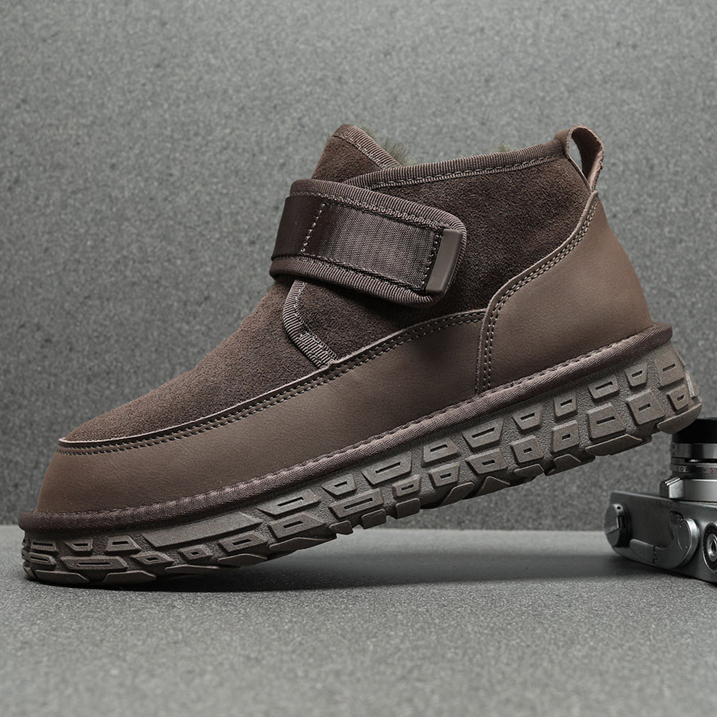 短筒雪地靴男款2025新款冬季东北