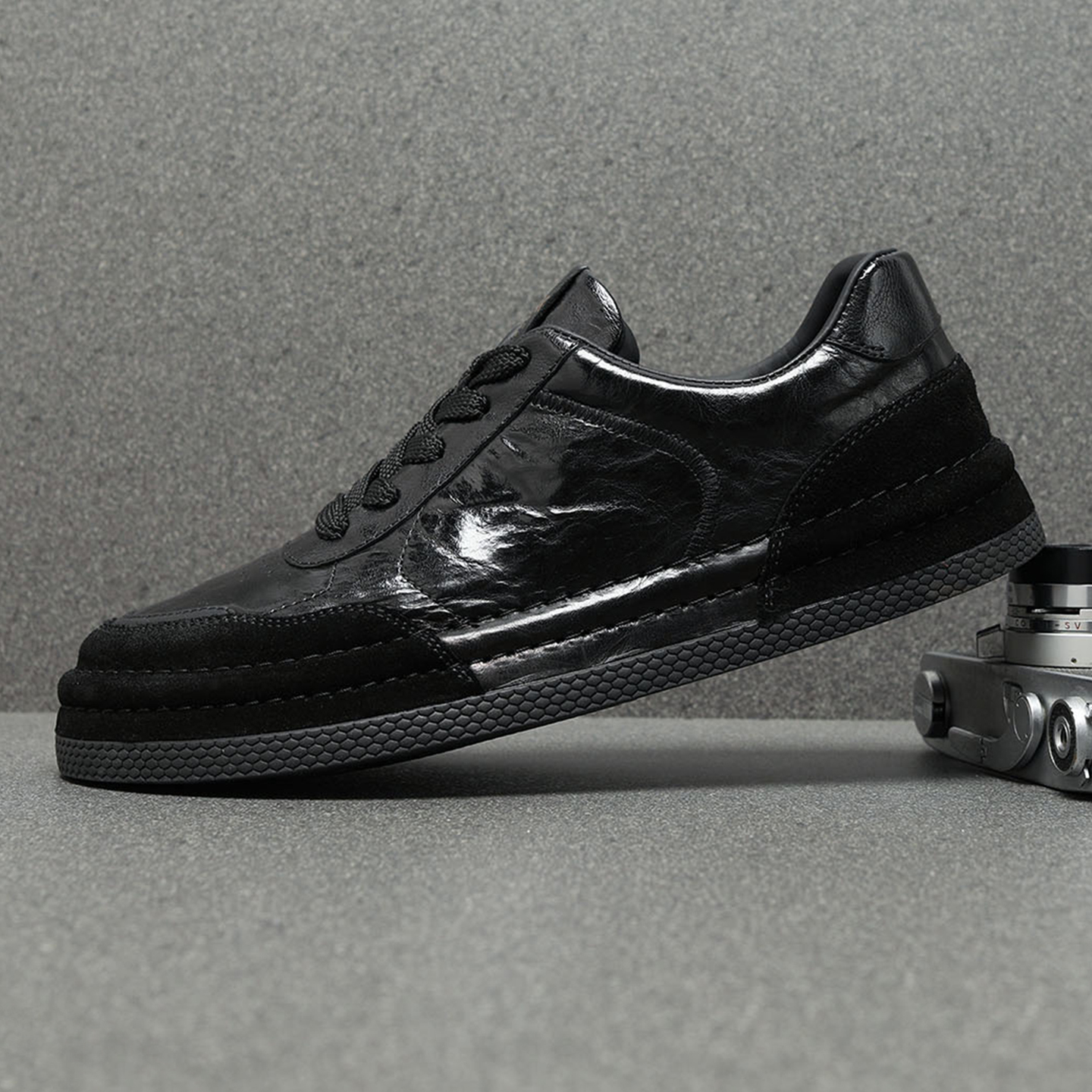 宽版头层牛皮男鞋2025新款真皮