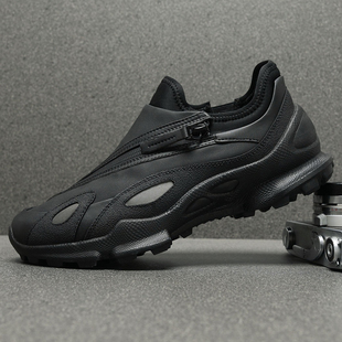 欧洲站男鞋冬季新款厚底运动鞋男加绒舒适防滑耐磨户外徒步鞋男款