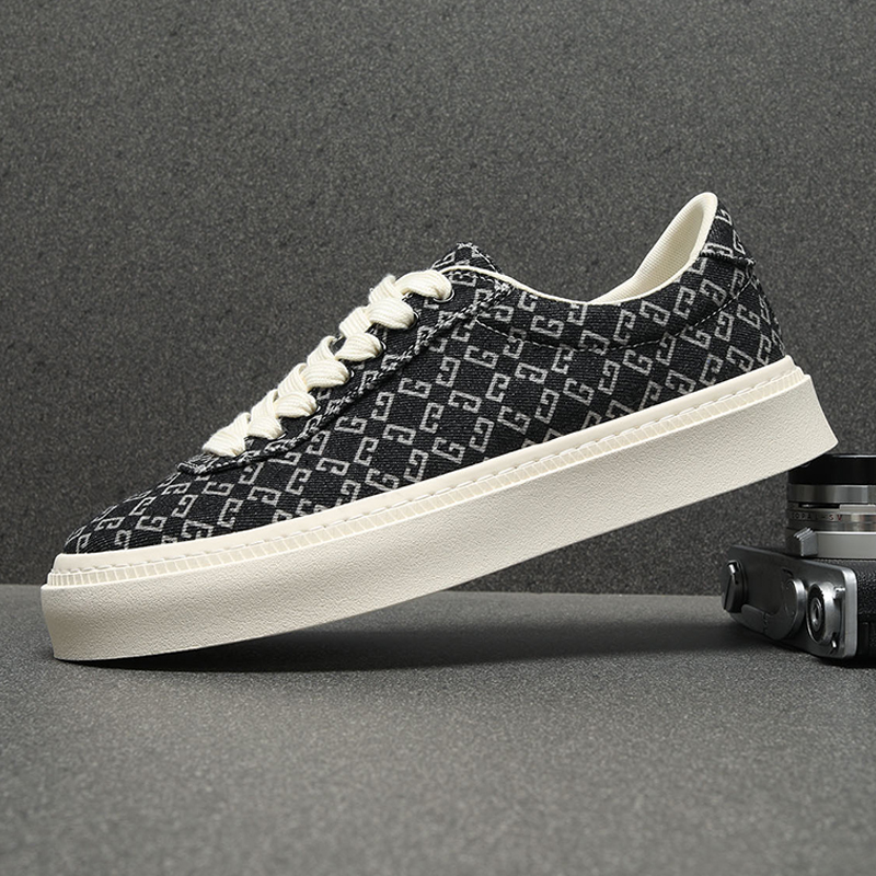 潮流百搭休闲鞋男舒适透气帆布鞋