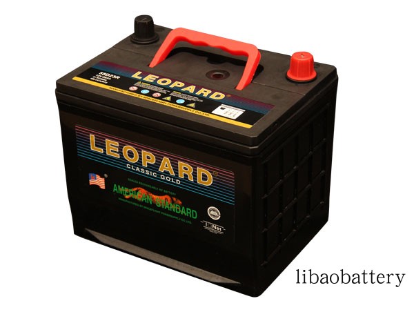 美洲豹全免维护汽车蓄电池55D23R（12V55AH) 凯越等适用