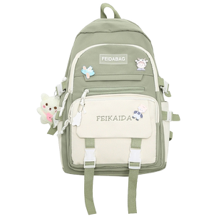 小清新书包女初中生小学生三到五六年级大容量轻便双肩背包高颜值