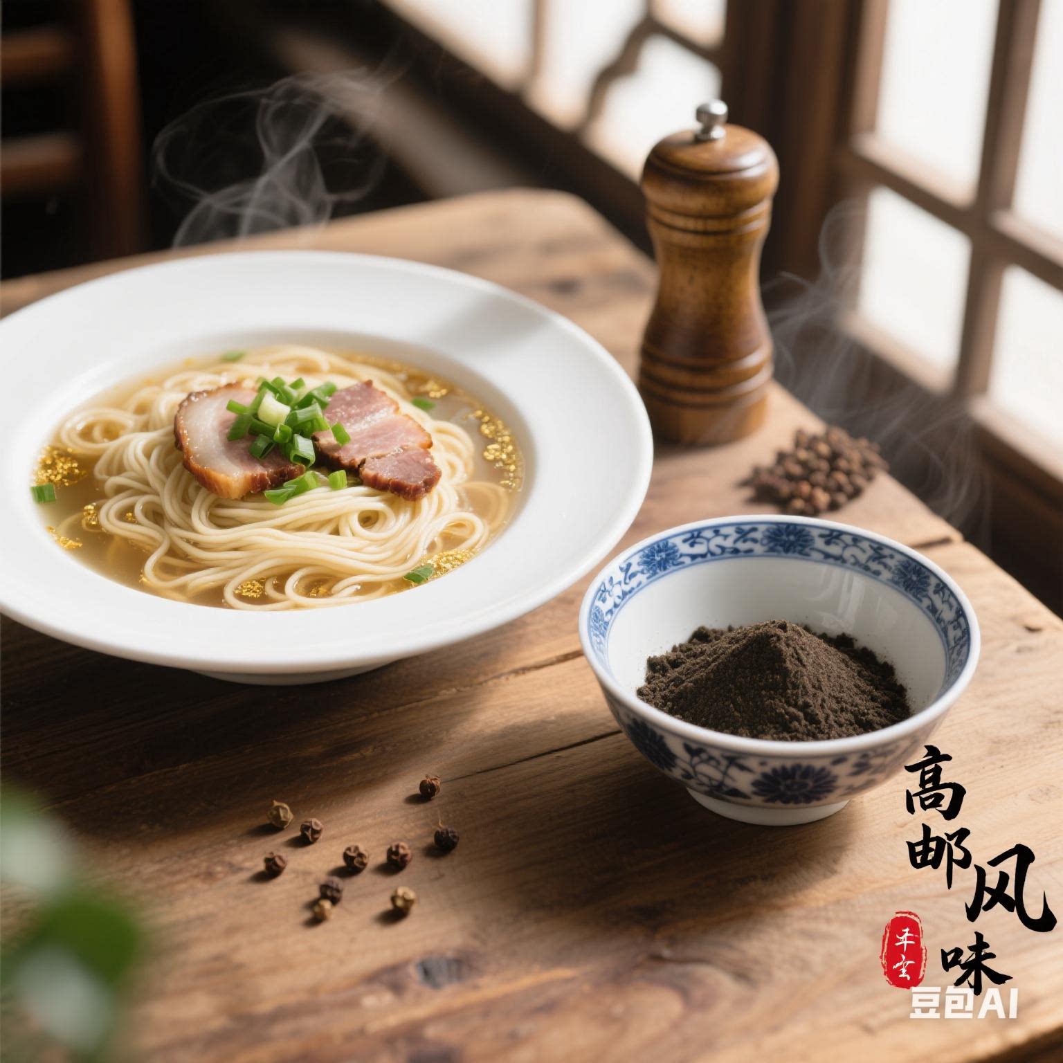 扬州高邮阳春面小馄饨干拌面用现磨黑胡椒粉调料食用香料袋装包邮