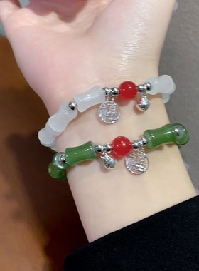 铜合金手链 竹节情侣手链 学生版幸运手链送闺蜜男友节节高升手链