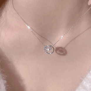 钛钢不掉色项链跳动的心女轻奢小众锁骨链2025新款爆款情人节礼物