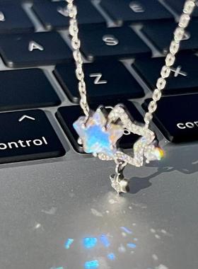 钛钢项链 闪耀双子星项链女小众时尚高级感锁骨链不掉色送女朋友