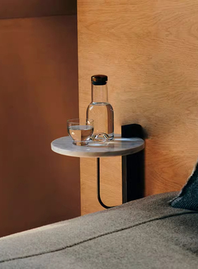 丹麦进口 Menu Corbel 边几造型大理石床头置物架北欧风格角几