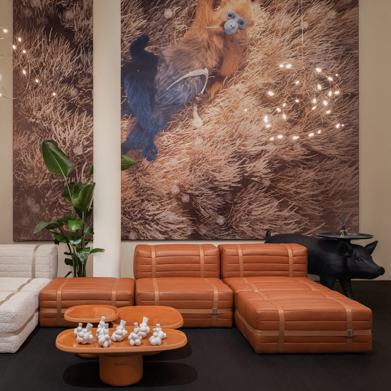 Moooi Haybale 荷兰进口 多功能沙发客厅椅扶手靠背餐椅休闲脚踏