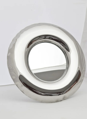 Zieta 波兰进口 Rondel 甜甜圈化妆镜不锈钢镜面圆形装饰镜子