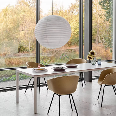 丹麦HAY Paper 灯罩客厅餐厅吊灯纸灯笼奶油风北欧简约