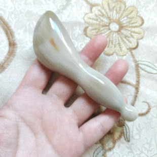 2006年超老店牛得很白牛角拔筋棒大眼刮经络铲超厚少有按摩眼脸部