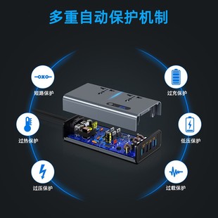 促厂销多功能12v24v转220v车载逆变器大功率汽车货车通用电源转品