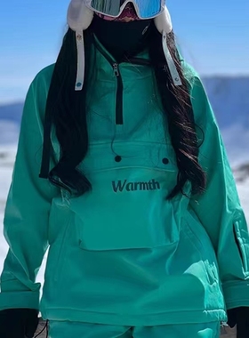 长白山北坡滑雪服租赁/绿色WARMTH套装/防风防水/男女同款/