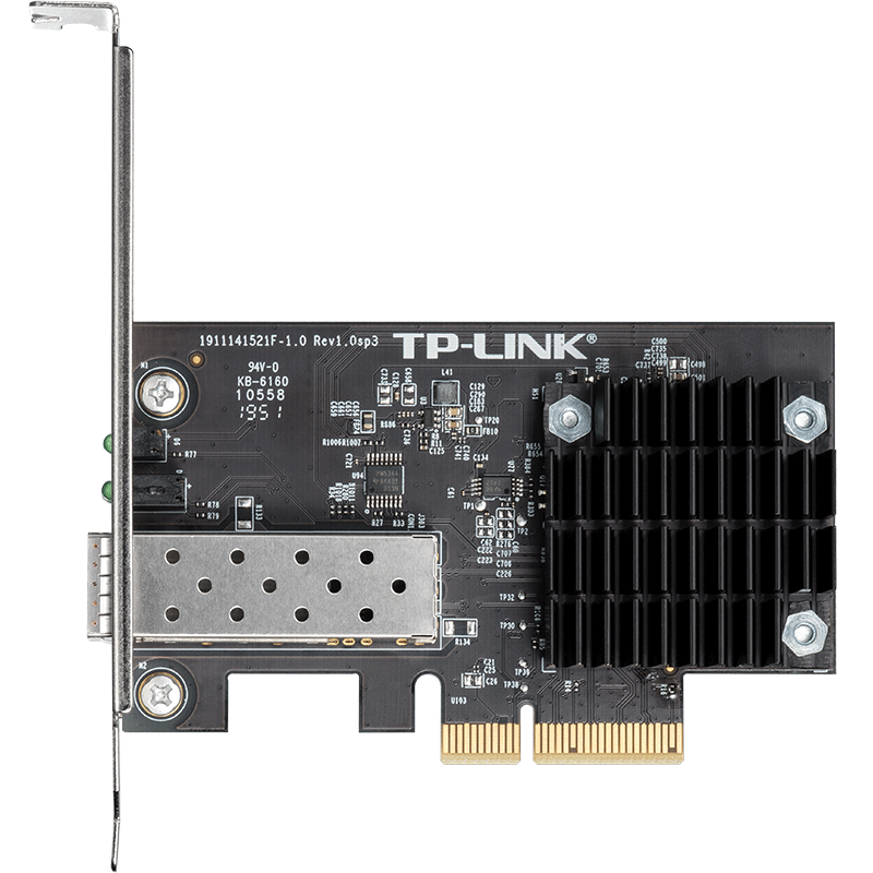 普联TP-LINK TL-NT521F 万兆PCI-E有线网卡SFP光口光模块10G高速光纤PCIe网卡台式机服务器光纤网络接入器