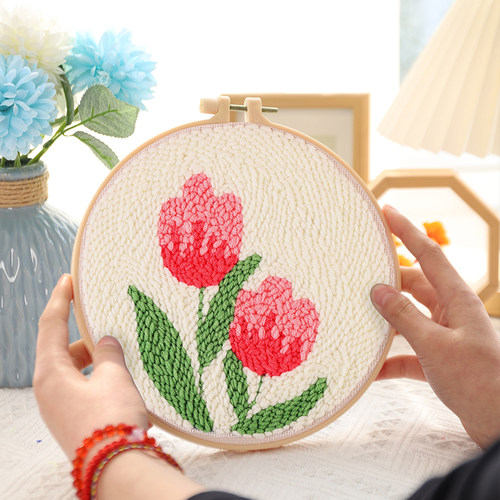 戳戳绣绣绷画新手diy材料包手工