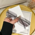 Silver Frame with Light Gray Lenses (Dylan Wang Same Style Color)
