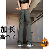 子超长冲锋裤 男美式 速干运动工装 高个子加长加绒190休闲裤 裤 直筒