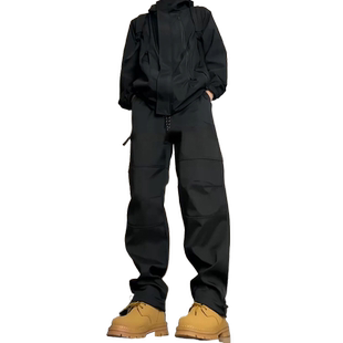 高个子加长男裤190cm秋季户外工装裤男185登山骑车裤子110冲锋裤