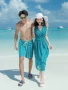 Cặp đôi đồ bơi nữ bikini ba mảnh áo ngoài tách quần nam đi biển quần bơi kỳ nghỉ tuần trăng mật du lịch đồ bơi - Vài đồ bơi 	đồ đi biển đôi nữ