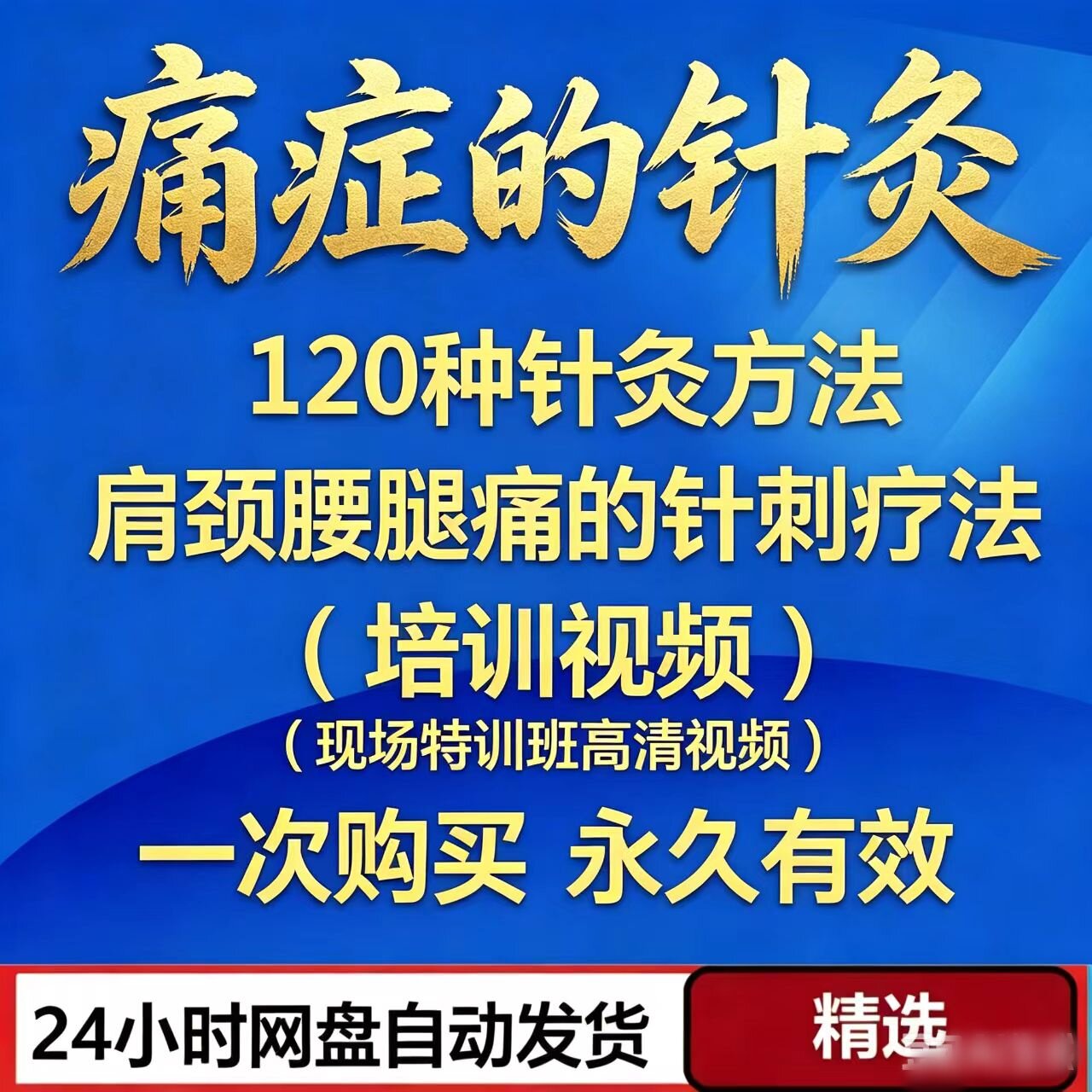 痛症的120种针灸视频颈肩腰腿痛全身疼痛针灸治疗教程课程中医