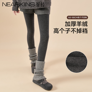 灰色加绒加厚羊绒连裤袜女秋冬保暖显瘦打底袜2026新款外穿打底裤