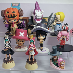 日版万代眼镜厂海贼王乔巴南瓜小人偶Q版幽灵公主娜美佩罗那