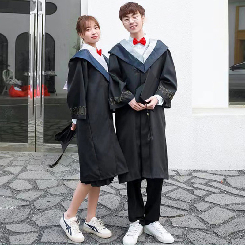成人博士服大学毕业照运动会服装学士服毕业礼服衣服博士帽子礼服
