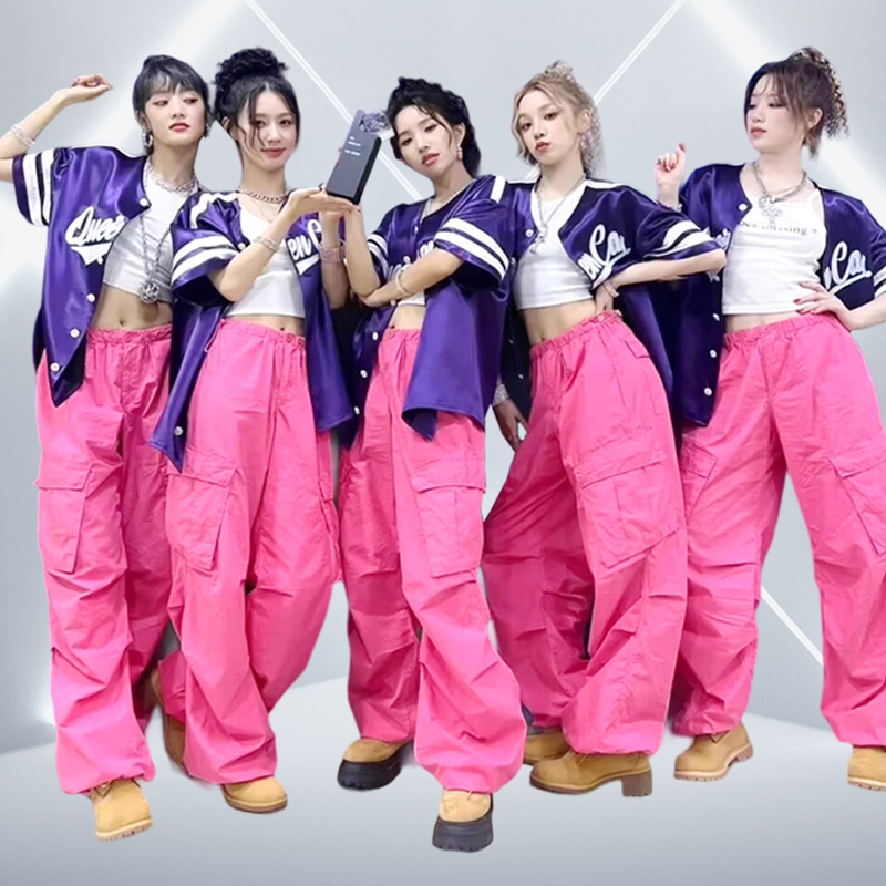 新款女团演出服打歌服运动会啦啦操啦啦队演出服装健美操学生套装
