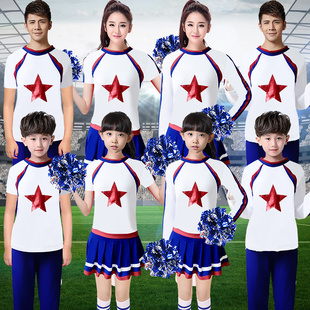 新款秋冬季校园运动会开幕式举牌方阵队形服装男女拉拉队服健美操